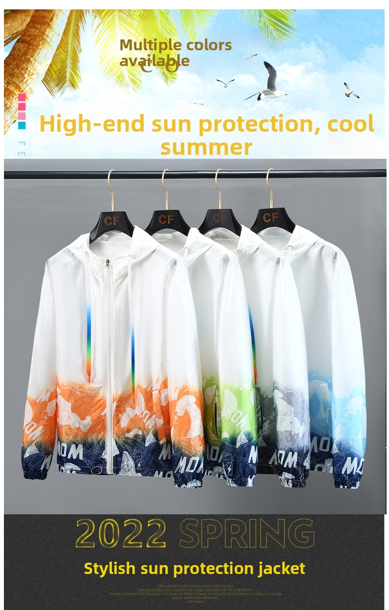 Men's Lightweight Upf Jacket For Summer Outdoor Activities And Sport_voghion.com
