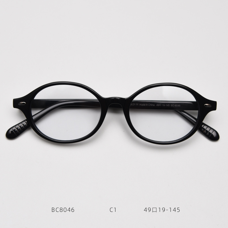 Small Oval Acetate Eyewear Frames For Trendy Men And Women_voghion.com