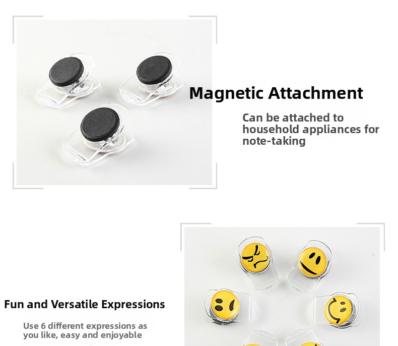 Cute Emoticon Clips For Kitchen And Photo Organization Accessories_voghion.com