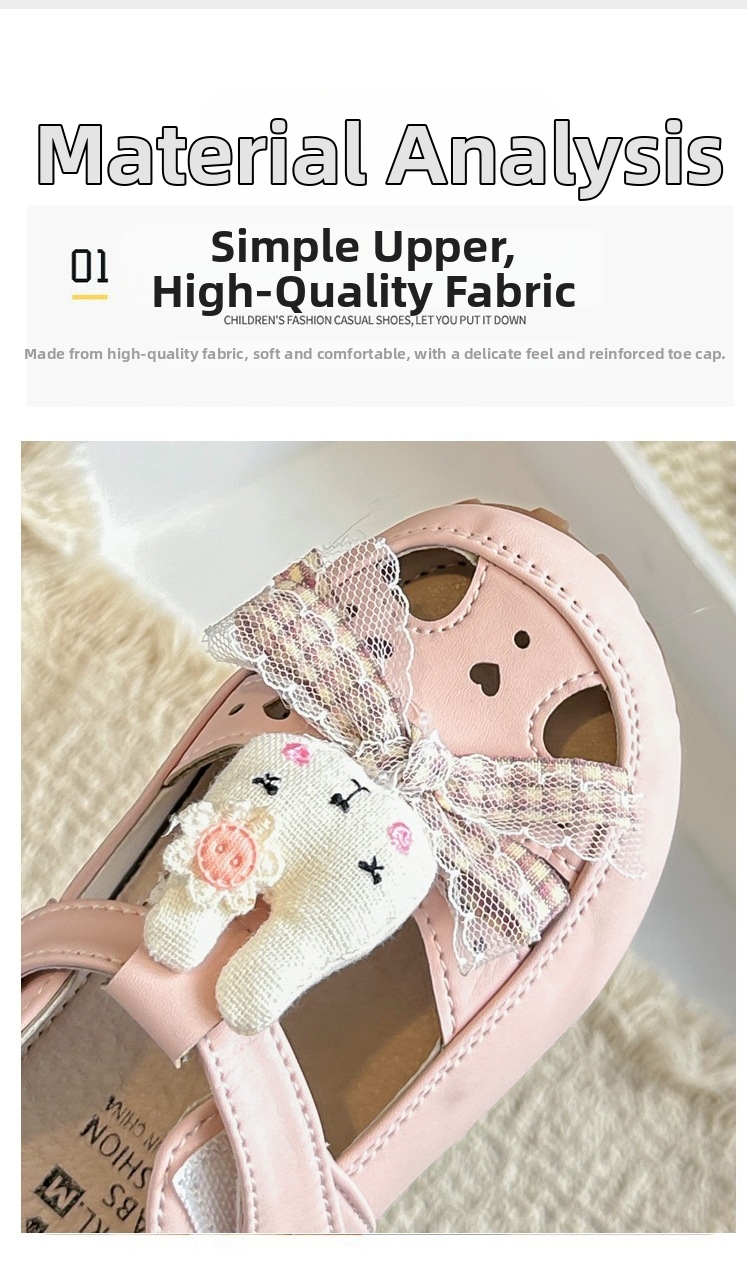 Mädchen Prinzessin Sandalen Mit Schleife Und Hasen Design_voghion.com