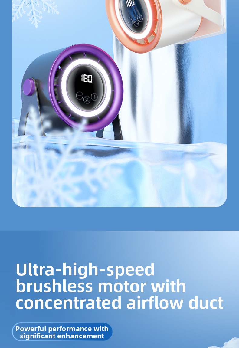 Air Circulator Fan For Home Office Desk Bedroom With Light_voghion.com