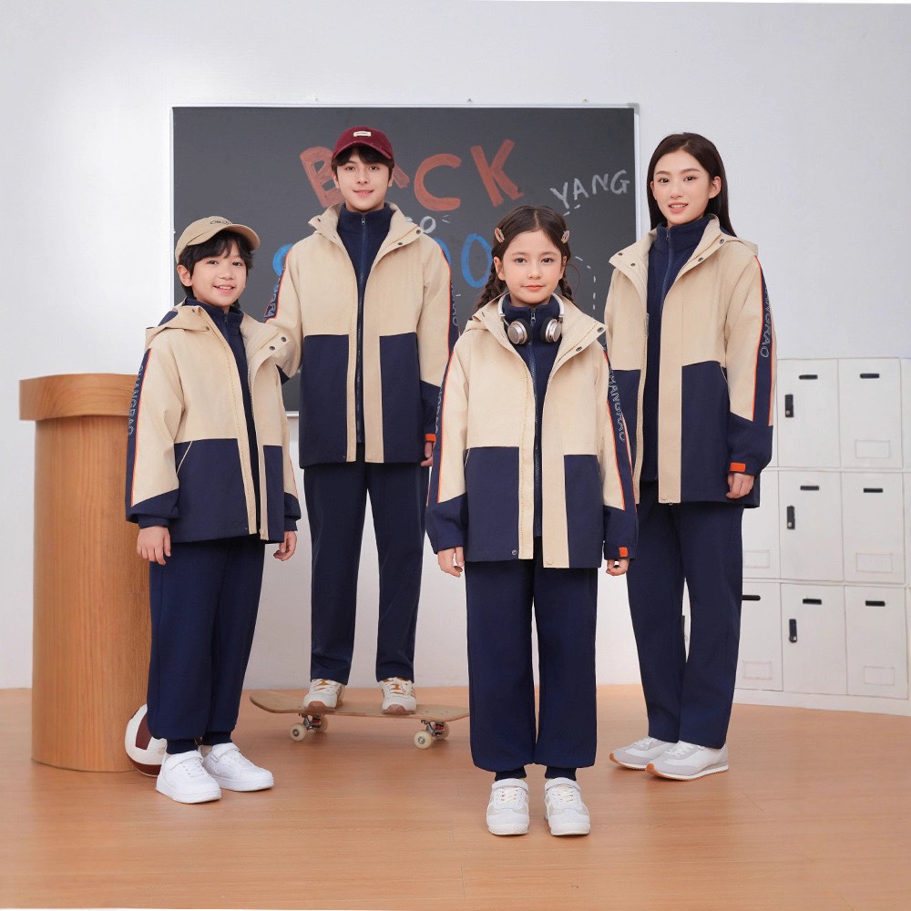 江西校服夏季上饶市校服小学统一校服中学校服冬季冲锋衣三件套-阿里巴巴