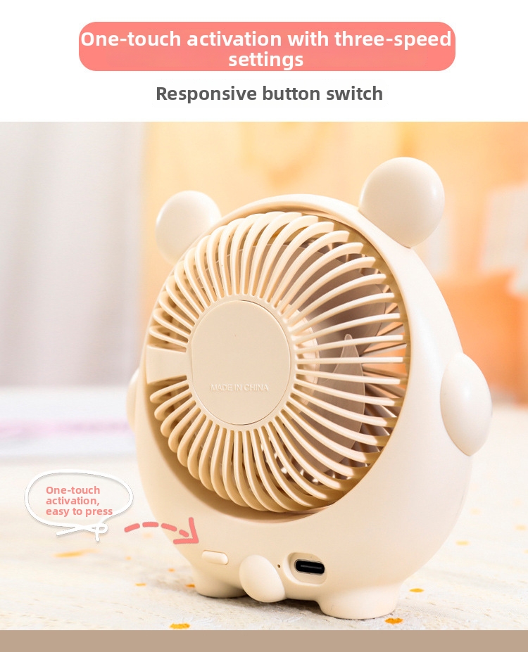 Desktop Usb Fan Rechargeable Portable Cooling Fan For Children_voghion.com