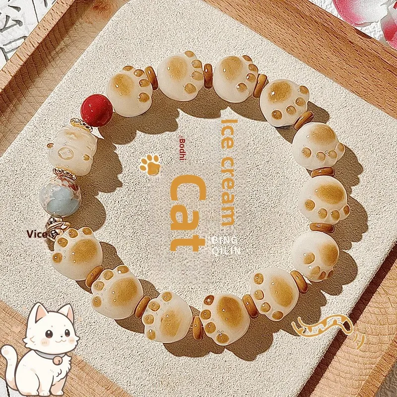 Cute small design brand beaded bracelet, for luck, trend of season, Birthday gift