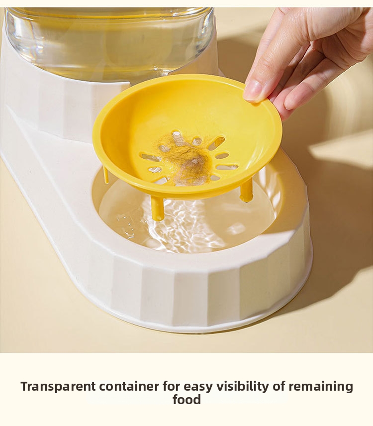 Automatic Cat Feeder And Water Dispenser Cloud Shape For Pets_voghion.com
