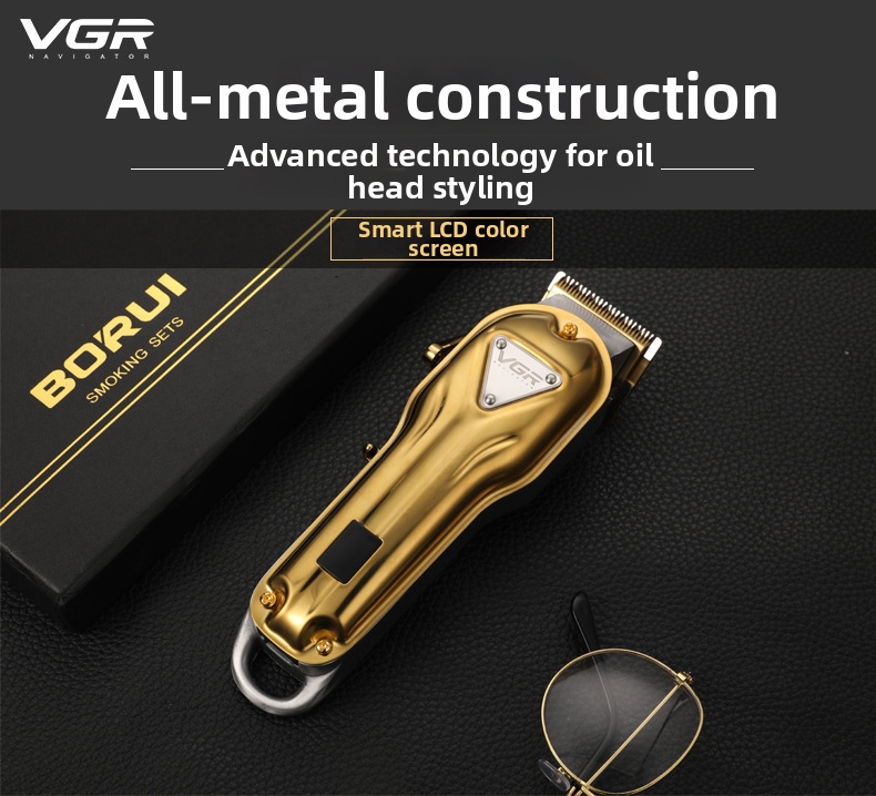 Cortapelos eléctrico profesional de metal recargable trimmer_voghion.com