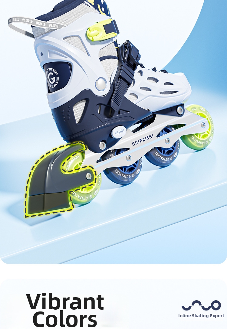 Adjustable Roller Skates For Children Beginners Ice Skating Set_voghion.com