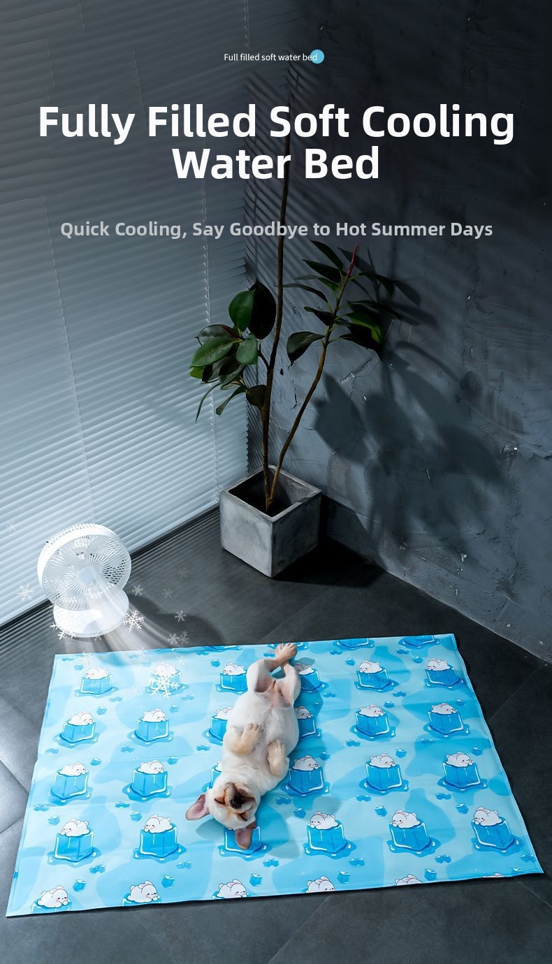 Pet Cooling Mat For Dogs And Cats Soft Summer Bed For Pets_voghion.com