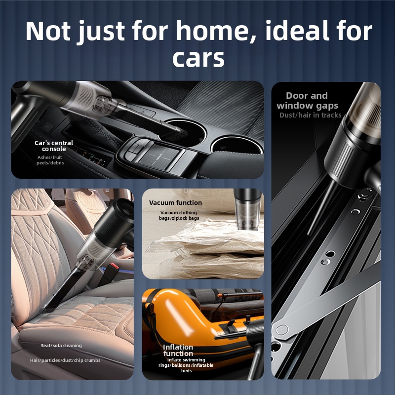 Cordless Portable Multifunctional Handheld Vacuum Cleaner High Power Mini For Car And Home Use With Vacuum And Blow Function_voghion.com