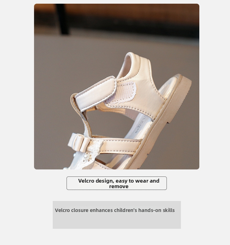 Toddler Sandals Princess Style With Bow Knot For Summer Beach_voghion.com