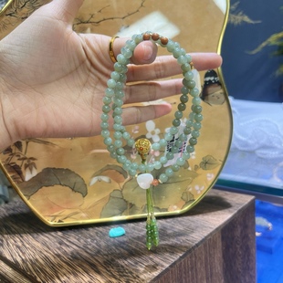 Jin Yutang Xinjiang Qiemo Bracelet Necklace 2 Wear Beads Polished Round Gloss Live