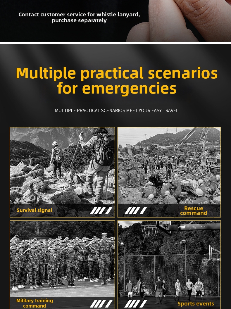 Överlevnadspipa i titan med tre rör för utomhusbruk_voghion.com