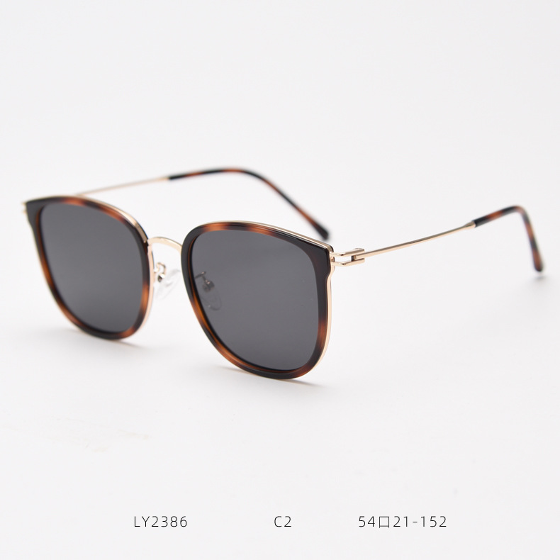 Polarized Sunglasses Light Metal Thin Edge Trendy Unisex Glasses_voghion.com