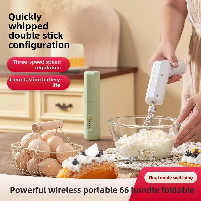 Electric multifunctional handheld cream mixing stick charging for home use