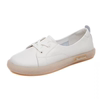 Summer universal white shoes for pregnant low-cut, genuine leather, soft sole