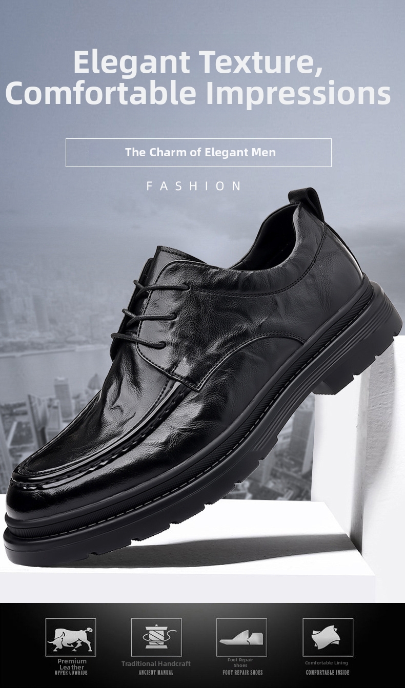 Pantofi casual pentru bărbați din piele pentru work și business_voghion.com