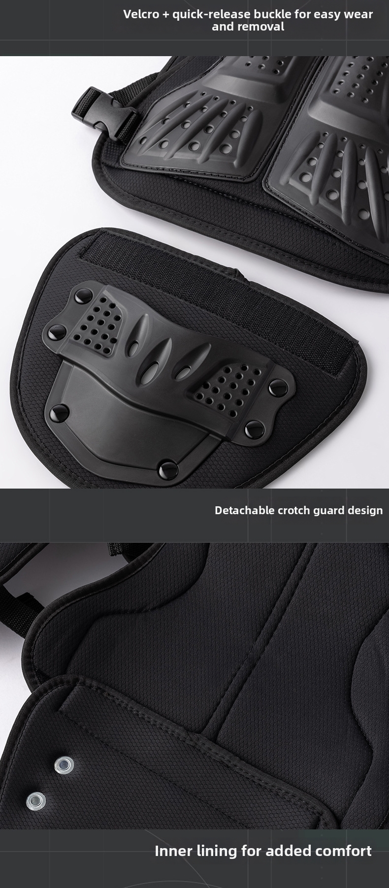Children's Motorcycle Protective Suit For Riding And Roller Skating Breathable Anti-Fall Back And Chest Protection Balance Bike Sports Gear_voghion.com