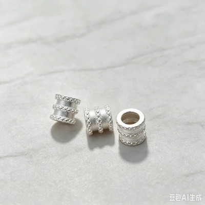 Zərgərlik ara hissələri Pure Silver 3D Craftsmanship Loose Beads, Spacer