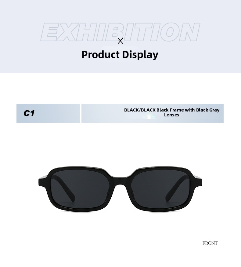 Trendy Women's Sunglasses Square Studded Retro Unique Versatile_voghion.com