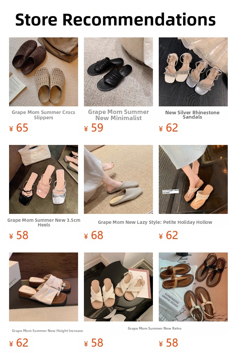 Women's Mesh Rhinestone Chunky Heel Sandals Crystal Slippers for Evening Wear Summer Outerwear Limited Edition_vogvips.com