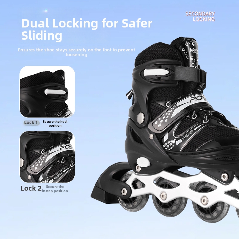 Adjustable Roller Skates For Beginners Boys And Girls PVC Single Row Adult Inline Skates_voghion.com