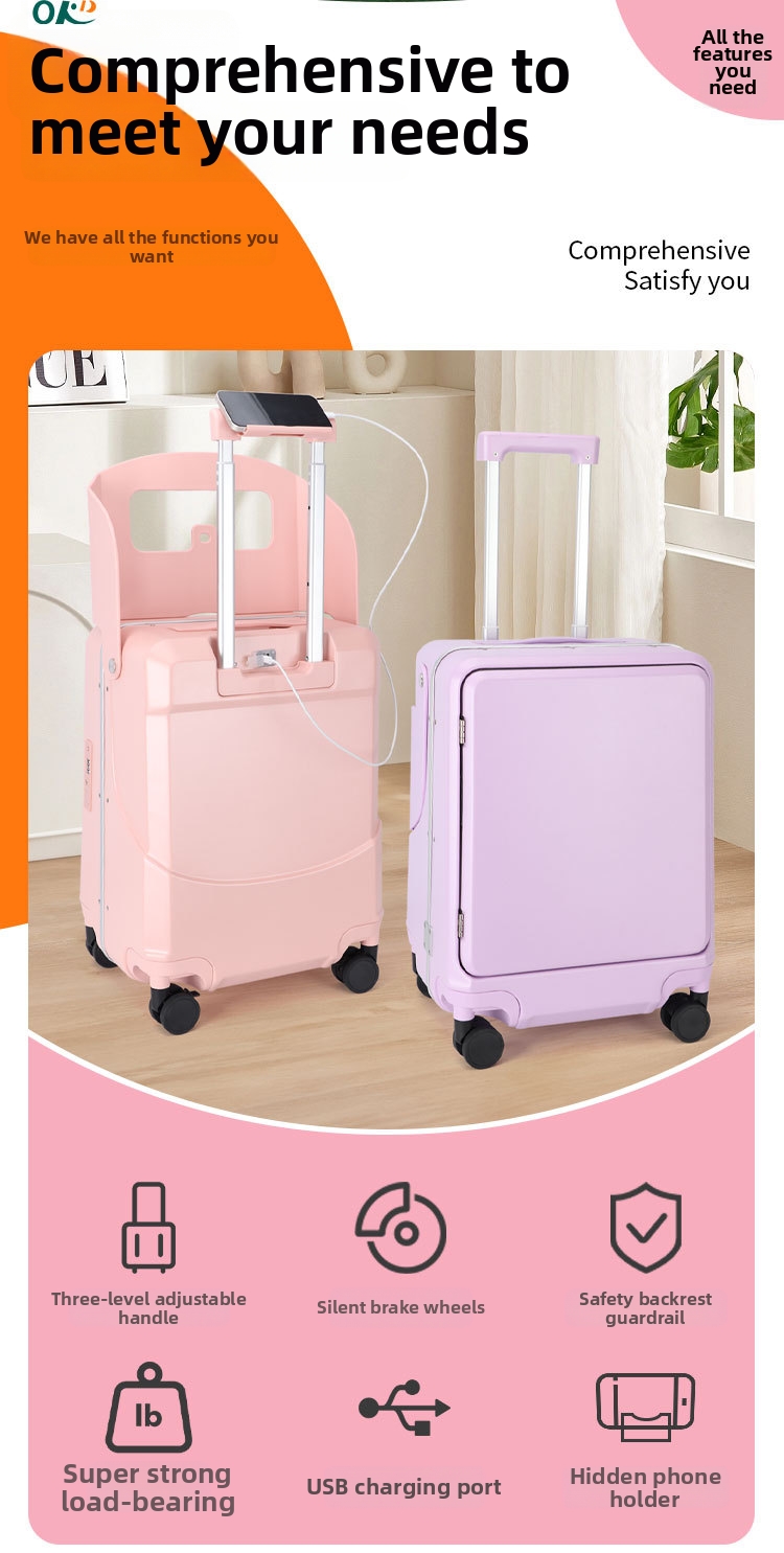 Valigia trolley per bambini cavalcabile bagaglio a mano da viaggio_voghion.com
