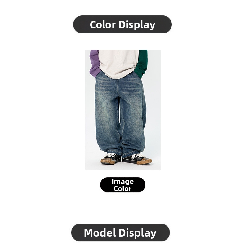 Jungen Jeans In Gerader Schnittform Für Den Alltag 3-7 Jahre_voghion.com