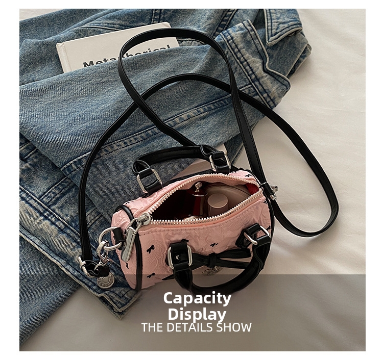 Mini boston handtas met strik van seersucker voor kinderen_voghion.com