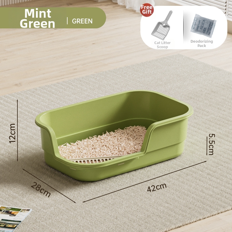 Extra große Katzentoilette, halbgeschlossene Riesen-Katzentoilette, Haustierbedarf_voghion.com