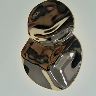 New European and American fashion temperament high sense simple shape plating alloy mirror craft daily commuter buckle