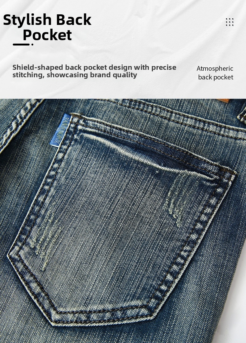 Herren Vintage Patchwork Jeansshorts Im Lässigen Cargo Stil_voghion.com