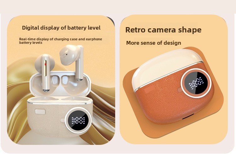 Retro Camera Bluetooth Headset Details (5) 