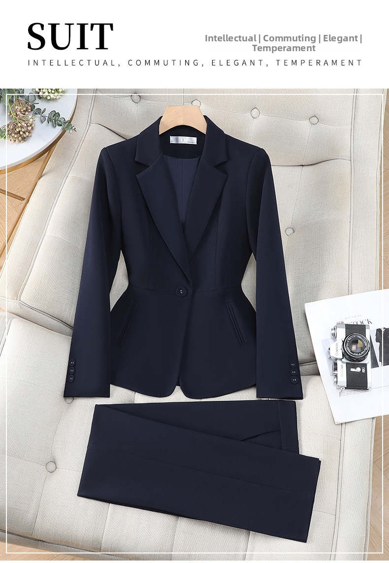 Women's Slim Fit Pant Suit For Professional Work And Formal Wear_voghion.com