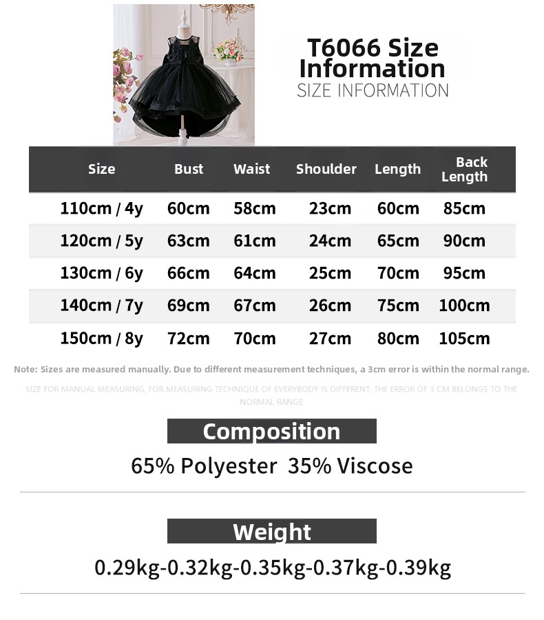 Robes de princesse pour filles, vêtements haut de gamme pour enfants, costumes de piano, robes d'Halloween, tenues de soirée pour petites filles (3-7 ans)._voghion.com