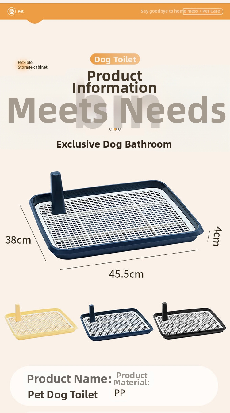 Extra Large Dog Toilet With Stand And Splash Proof Design_voghion.com
