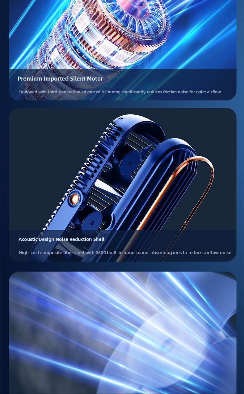 Portable Desktop Fan Rechargeable Usb Oscillating Fan For Home_voghion.com