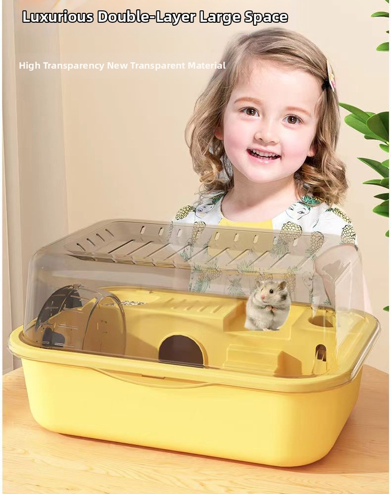 Luxury Acrylic Hamster Cage Large Habitat For Small Rodents_voghion.com