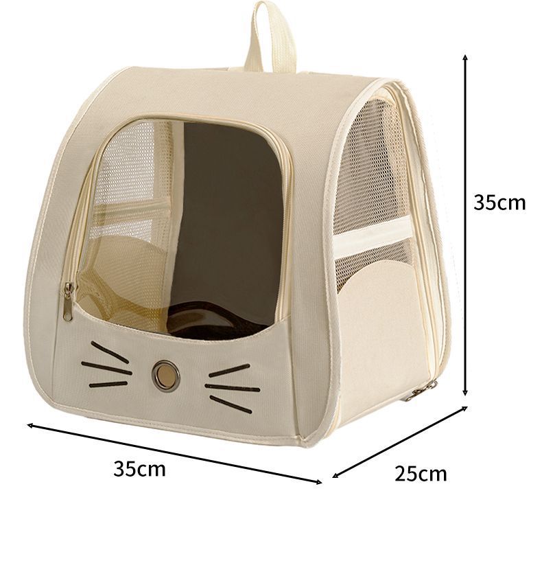 Anti-scratch Pet Backpack Cat Carrier For Travel And Comfort_voghion.com