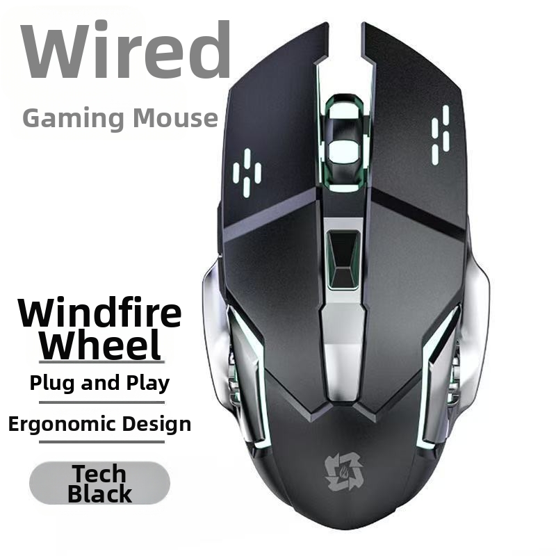 Wireless Gaming Mouse For Desktops Laptops And Business Use Wholesale E Sports Mechanical Multi Color Cool_voghion.com