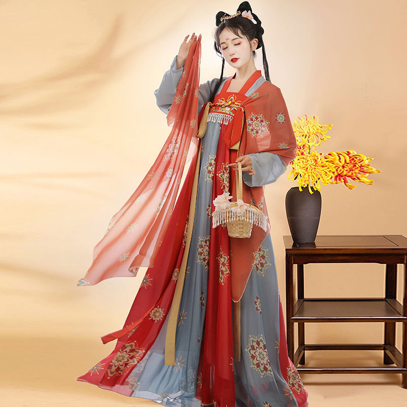 Hanfu Women's Summer Thin Adult Super Fairy Small Fairy Elegant Antique Tang Dynasty Chinese Style Girlfriend Hanfu Fairy