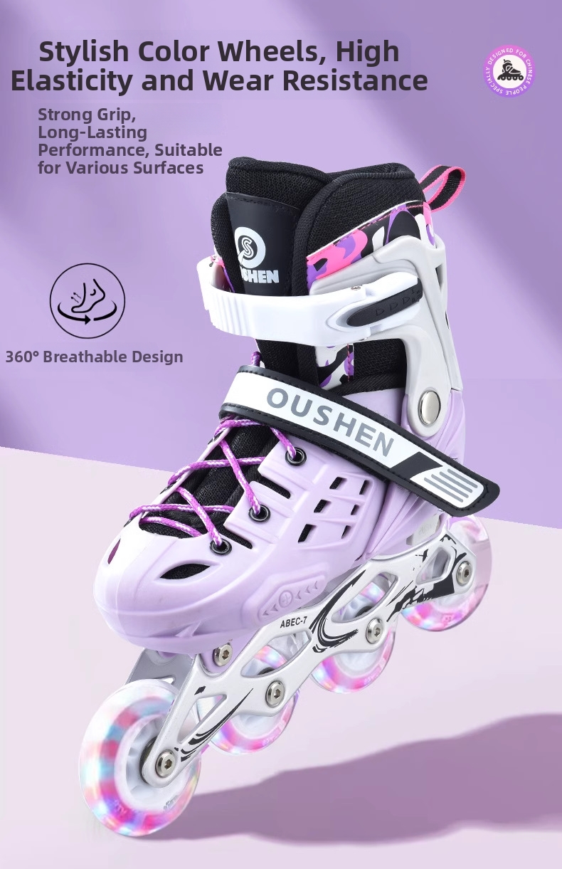 Adjustable Hard Shell Roller Skates For Adults And Beginners_voghion.com