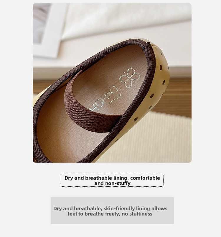 Mädchen Ballerinas Aus Leder Mit Schleife Für Frühling Und Herbst_voghion.com