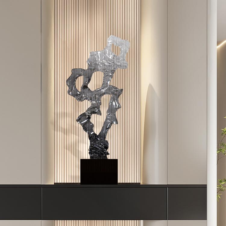 Taihu Stone Classical Accessible Luxury Fancy Entrance Abstract Sculpture Living Room Transparent Art Decoration Model Room Decorations