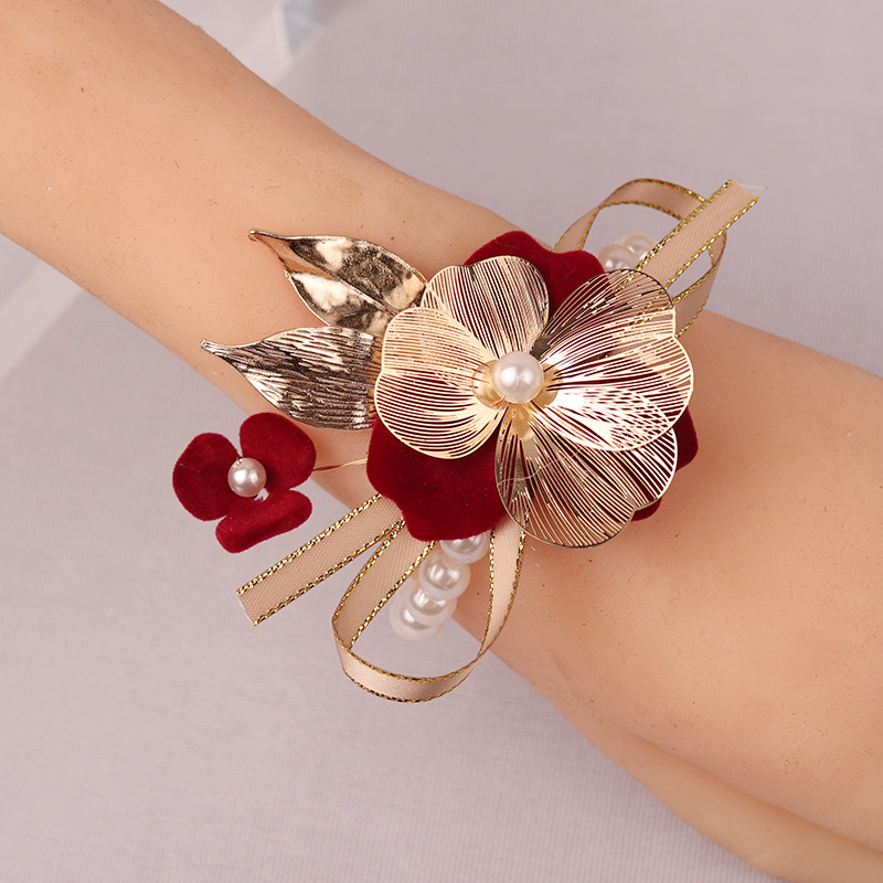 744 골드 중공 꽃잎 팔찌