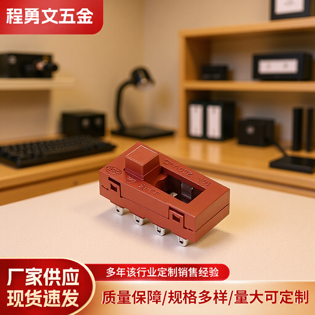 电吹风机拨动档位开关 三档调速滑动开关配件 家用电器滑动开关