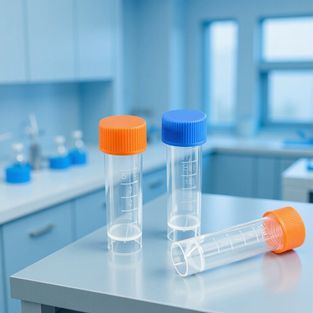 Оптовая винт рот пластиковые пробирки с масштабом замораживания трубки 5 мл силиконовые шайбы могут быть добавлены