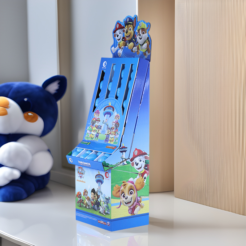 超市玩具纸货架纸展示架卡通公仔纸展架动漫制作促销架环保材质