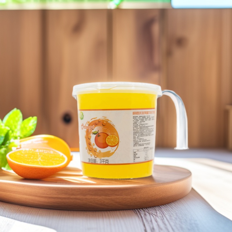 信德果柳橙味海藻蛋3KG爆爆蛋爆爆珠替奶茶店珍珠椰果免煮商用