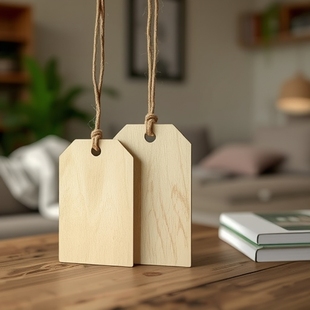 Factory direct supply Huanchuang DIY decorative wood tag pendant lettering tree card wishing card Christmas tree tag wholesale