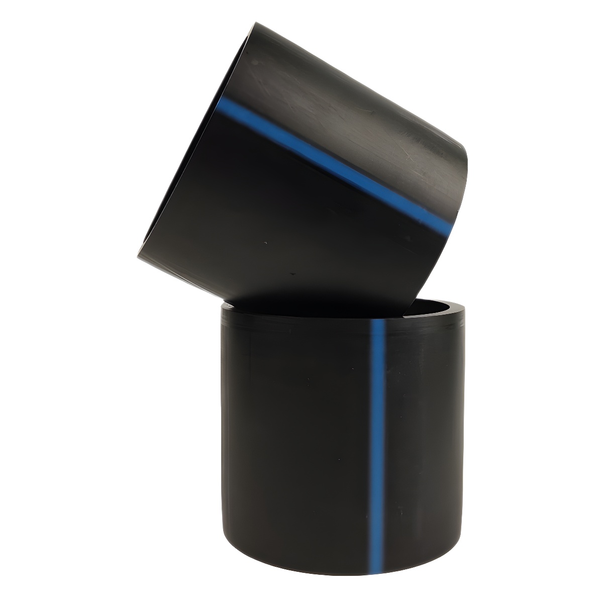 pe排水管HDPE高密度聚乙烯PE100实壁无压排水管pe弯头三通对接连